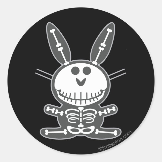 Adesivo Skeleton Bunny (Frente)