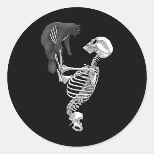 Adesivo Skeleton Cat Art For Men Women Felume Hall