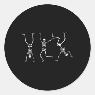 Adesivo Skeleton Dance Challenge Esqueleto Assustador do H