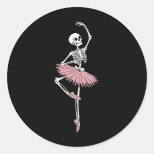 Adesivo Skeleton Dancing Balés Alojantes Spooky Halloween 