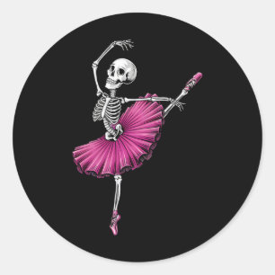 Adesivo Skeleton Dancing Balés Alojantes Spooky Halloween 