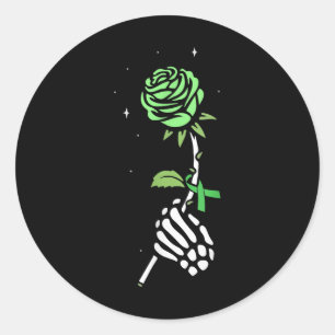 Adesivo Skeleton Fita Verde Fita Mental Sensibilização