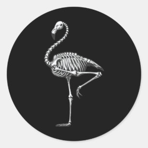 Adesivo Skeleton Flamingo Halloween