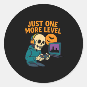 Adesivo Skeleton Gamer – Só Mais Um Nível