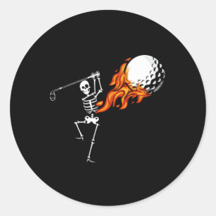 Adesivo Skeleton Golf Dia de as Bruxas engraçado Costume G