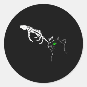 Adesivo Skeleton Hand Boop no Dia de as Bruxas engraçado d