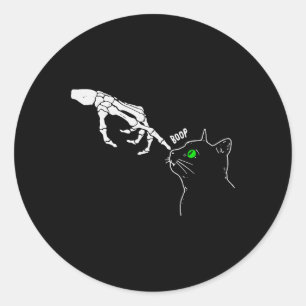 Adesivo Skeleton Hand Boop no Dia de as Bruxas engraçado d
