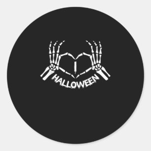 Adesivo Skeleton Hand Heart Ppreguiçoso Halloween Costume