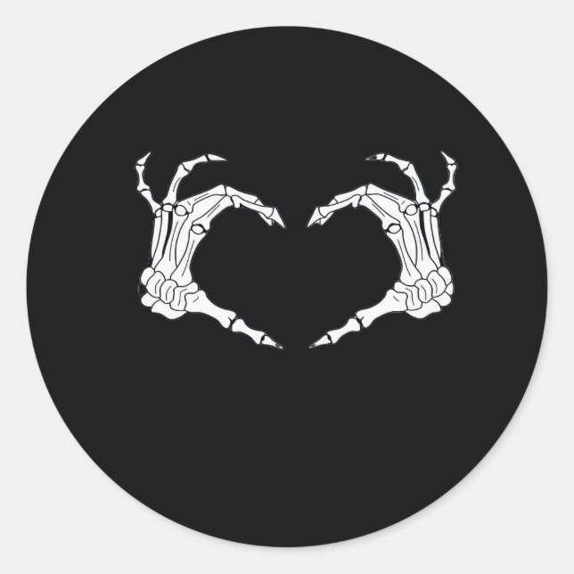 Adesivo Skeleton Heart Hands Classic (Frente)