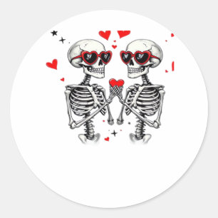 Adesivo Skeleton Heart Mãos Para Tendência