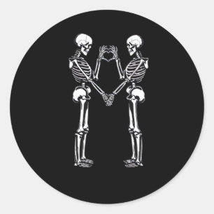 Adesivo Skeleton Heart Mãos - Sinal de Halloween Costume