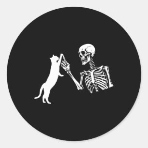 Adesivo Skeleton Mão Fazendo Dia de as Bruxas engraçado De