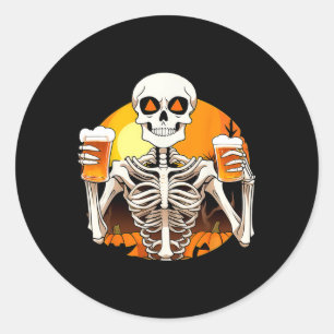 Adesivo Skeleton Mãos Cerveja Bebendo Engraçado Mulheres d