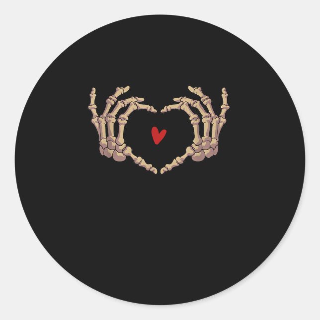 Adesivo Skeleton Mãos Mulheres Mãos Esqueléticas Dia das B (Frente)