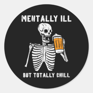 Adesivo Skeleton Mentalmente Vai Arrefecer Totalmente O Re