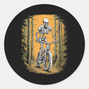 Adesivo Skeleton Mountain Bike Cyclist Skeleton Halloween