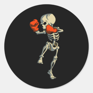 Adesivo Skeleton Muay Thai Kick Boxando Mma Funny Karate H