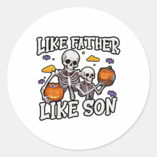 Adesivo Skeleton Padre Filho Correspondendo à fantasia de 