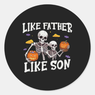 Adesivo Skeleton Padre Filho Correspondendo à fantasia de