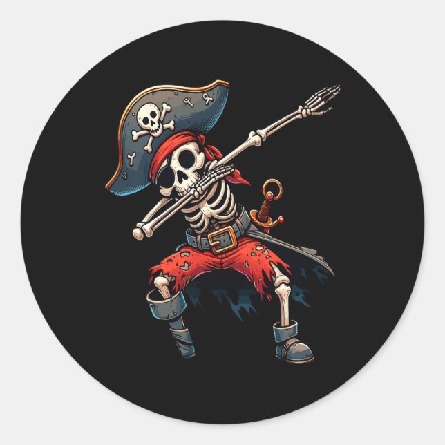 Adesivo Skeleton Pirate Kids (Frente)