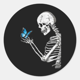 Adesivo Skeleton Retro Halloween