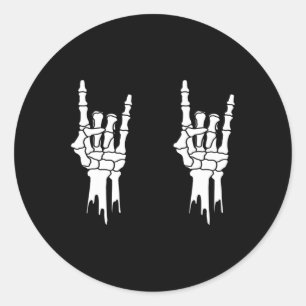 Adesivo Skeleton - Rock On Hands - Men & Women - Hallo