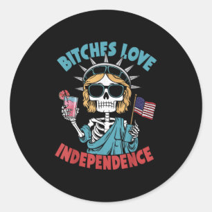 Adesivo Skeleton Skull Es Adora Independência Engraçado 4º