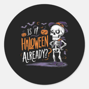Adesivo Skeleton Spookey Ghost É Halloween Já