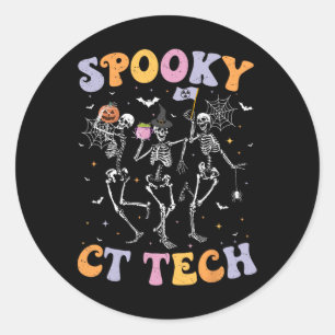 Adesivo Skeleton Spooky Ct Tech Computing Tomografia Tech