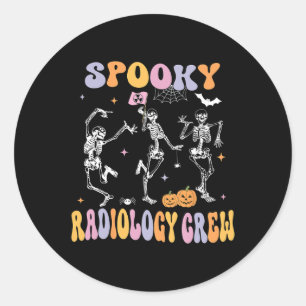 Adesivo Skeleton Spooky Radiology Crew X-ray Hallowee