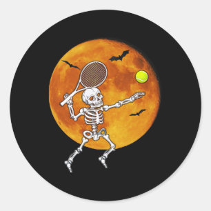 Adesivo Skeleton Tênis Halloween Racket Ll