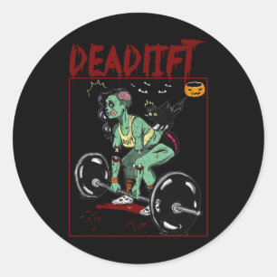 Adesivo Skeleton Weightlifter - Malhação de Trabalho do Cr