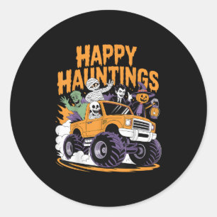 Adesivo Skeleton Zombie Vampire Monster Truck Halloween Te