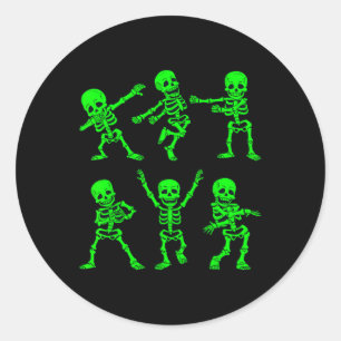 Adesivo Skeletons Dançando Desafio Menina Meninos H