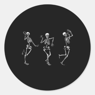 Adesivo Skeletons Dançantes. Dança De Morto Halloween Para