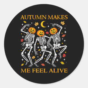 Adesivo Skeletons de dança de Dia de as Bruxas engraçado P