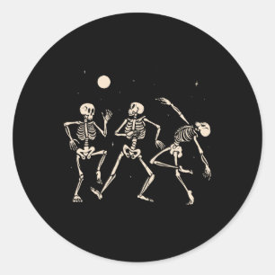 Adesivo Skeletons de Dança Spooky Halloween Costume Music