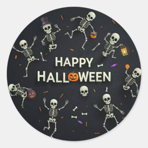 Adesivo Skeletons Happy Halloween