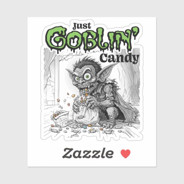 Adesivo Sketchy Only Goblin' Candy (Folha)