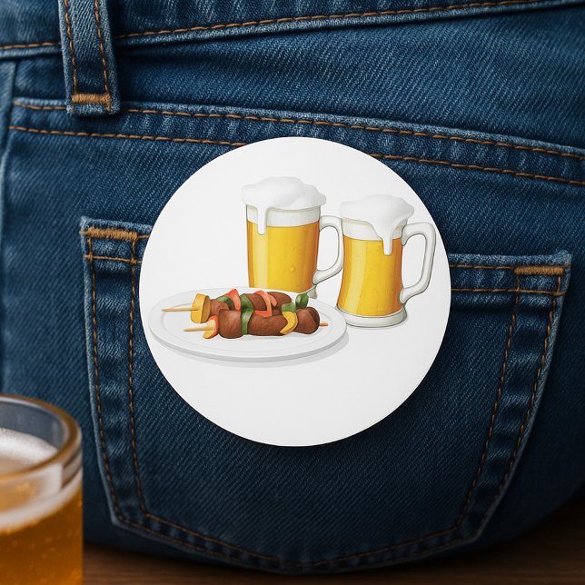 Adesivo Skewers de churrasco e Cookout de Verão de Cerveja (Criador carregado)