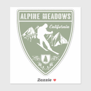 Adesivo Ski Alpine Meadows Califórnia