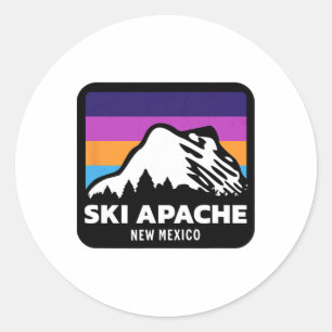 Adesivo Ski Apache Novo México Esquiando a família T