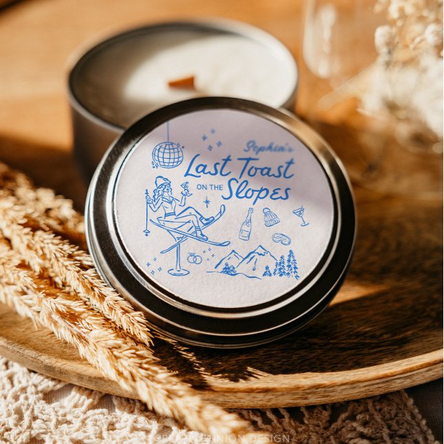 Adesivo Ski Bachelorette Último Brinde nas Esfregões (Criador carregado)