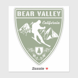 Adesivo Ski Bear Valley Califórnia