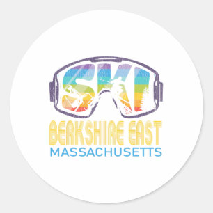 Adesivo Ski Berkshire East Machusets esquiando férias