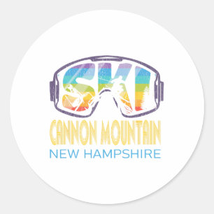 Adesivo Ski Cannon Mountain New Hampshire Skiing Vacation