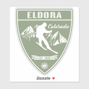 Adesivo Ski Eldora Colorado