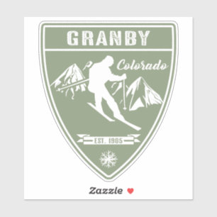 Adesivo Ski Granby Colorado