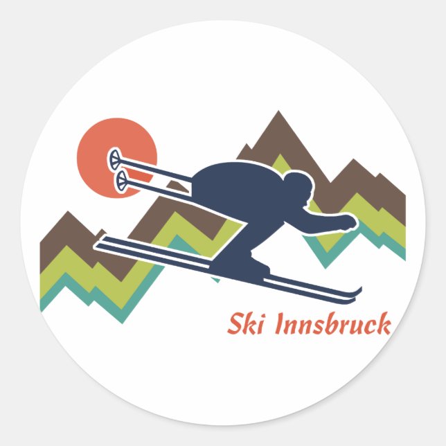 Adesivo Ski Innsbruck (Frente)
