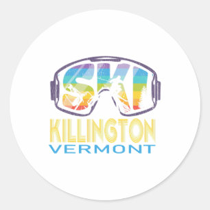 Adesivo Ski Killington Vermont Skiing Vacation